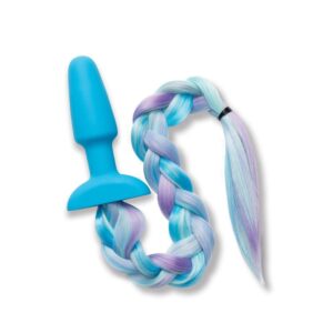 Plug anale in silicone con coda di unicorno Furry Tales