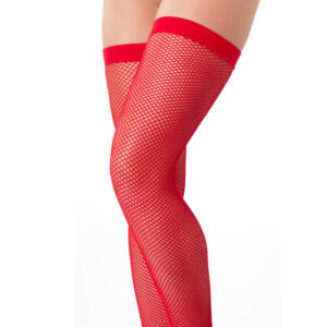 Sexy Fishnet calze rosse