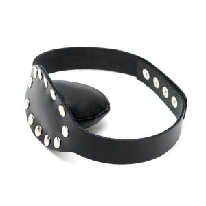 Gag in pelle con borchie