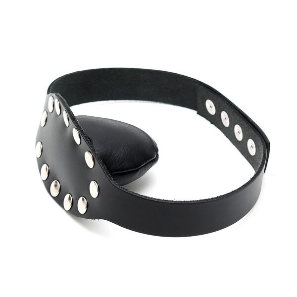 Gag in pelle con borchie