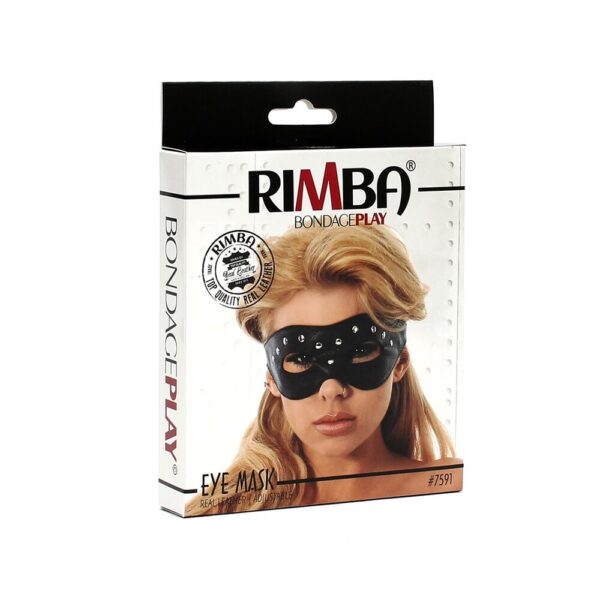 Leather Open Eye Mask With Rivets - Image 4